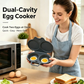 ⏰Last Day Special Price ￡6.99!!⏰🔥Microwave Egg Poacher – Dual-Cavity Steamer, Rapid Heating, Non-Stick PP – Ideal for Home, Office & Travel! 🔥