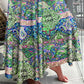 ⏳Limited-time 50% OFF⏰Casual Floral Print Shirred Wide Leg Skirt Pants
