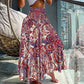 ⏳Limited-time 50% OFF⏰Casual Floral Print Shirred Wide Leg Skirt Pants