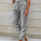 🌸LAST DAY SPECIAL PRICE: ￡11.99!!🌸Women's  Elastic Waist Cotton Linen Wide Leg Pants