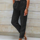 🌸LAST DAY SPECIAL PRICE: ￡11.99!!🌸Women's  Elastic Waist Cotton Linen Wide Leg Pants
