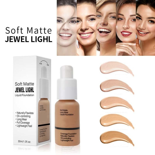 💫Hot Sale-50% Off-BUY 1 GET 1 FREE🎉Long-Lasting Full Coverage Oil Control Foundation