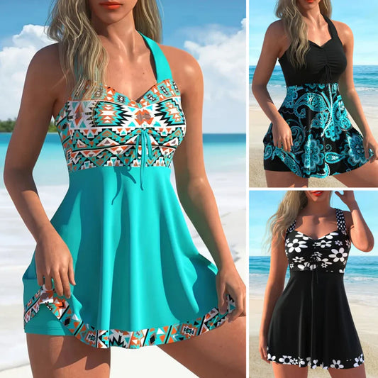 💃LAST DAY SAEL 60% OFF!!✨Strap Top & Fitted Swim Shorts Separable Swimsuit 