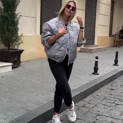 Women's Casual Quilted Oversized Jacket