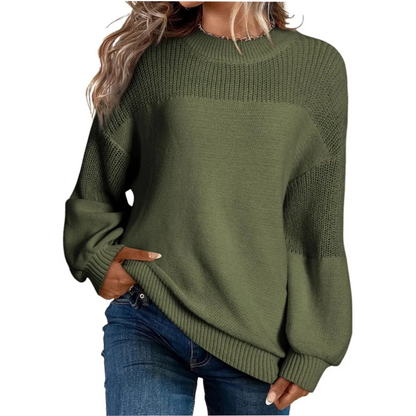 🔥Limited Hot Sale 50% OFF🎁🧥 Women's Loose Fit Long Sleeve Knit Sweater