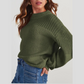 🔥Limited Hot Sale 50% OFF🎁🧥 Women's Loose Fit Long Sleeve Knit Sweater