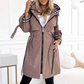 🔥Last Day Promotion 60% OFF🔥Long Hooded Drawstring Waist-Cinching Zipper Windbreaker