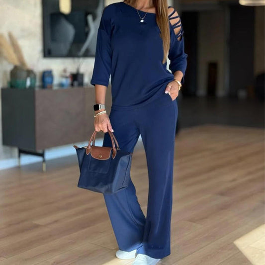Women's Casual Off-Shoulder Sport 2-Piece Set