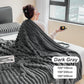 🎁LAST DAY SPECIAL PRICE: ￡9.99!!🎅Super Soft Fur Ribbed Fleece Throw Blanket⛄🔥