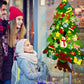 🎅Xmas Hot Sales - 50% OFF!🎄DIY Felt Christmas Tree for Kids – 32 Reusable Ornaments + Fairy Lights