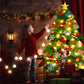 🎅Xmas Hot Sales - 50% OFF!🎄DIY Felt Christmas Tree for Kids – 32 Reusable Ornaments + Fairy Lights