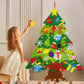 🎅Xmas Hot Sales - 50% OFF!🎄DIY Felt Christmas Tree for Kids – 32 Reusable Ornaments + Fairy Lights