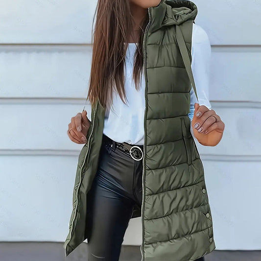🎁LAST DAY SALE 49% OFF💛Women’s Zip-Up Long Puffer Vest