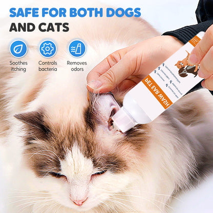 ⏳Limited offer: 60% OFF – just £7.99! 🏆✨ Pet Ear Cleaner - Gentle Formula with Soothing Aloe for Dogs & Cats, Prevents Infections & Odor 🌿👂