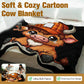 ⏳LAST DAY SALE 50% OFF!⏰Soft & Cozy Cartoon Cow Blanket