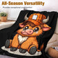 ⏳LAST DAY SALE 50% OFF!⏰Soft & Cozy Cartoon Cow Blanket
