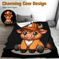 ⏳LAST DAY SALE 50% OFF!⏰Soft & Cozy Cartoon Cow Blanket