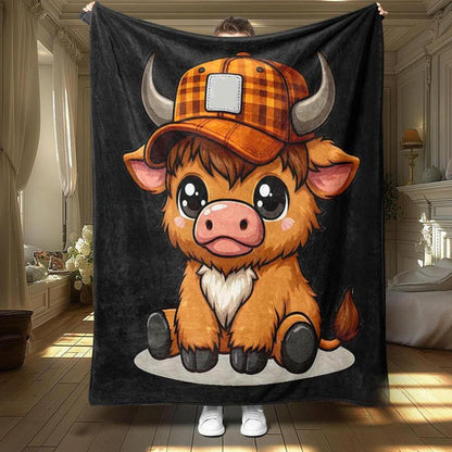 ⏳LAST DAY SALE 50% OFF!⏰Soft & Cozy Cartoon Cow Blanket