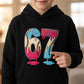 💥LAST DAY SALE 60% OFF⏰Kids' Funny 67 Meme Hooded Sweatshirt（50% OFF）