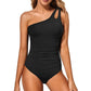 💥LAST DAY SALE 60% OFF🏖️👙Women’s One Shoulder One-Piece Swimsuit