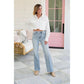 🏆BBL Vintage Wash Plus-Size Jeans -Stretchy, Straight Leg & Butt-Lifting Fit