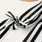 💥LAST DAY SALE 60% OFF⏰Women's Casual Striped V-Neck Tied Sleeve Top Versatile Blouse