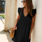 💥LAST DAY SALE 60% OFF🎁💖Summer V-neck short-sleeve hollow lace dress👗