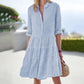 👗 Women’s Long-Sleeve Striped Shirt