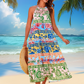 🌷LAST DAY SALE 65% OFF!!💃Women's Charming Loose Bold Print Dresses