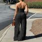 ⏳LAST DAY SALE 50% OFF💕Strapless Crinkle Wide-Leg Jumpsuit