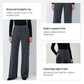 Women's High-Waist Leopard Straight-Leg Pants