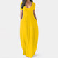 💃Spring Sale 50% OFF⏳Women's Round Neck Short Sleeve Casual Soft Fabric Long Dress