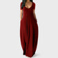 💃Spring Sale 50% OFF⏳Women's Round Neck Short Sleeve Casual Soft Fabric Long Dress