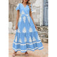 💖LAST DAY SALE 49% OFF💐Women’s Casual V Neck Boho Maxi Dress