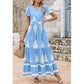 💖LAST DAY SALE 49% OFF💐Women’s Casual V Neck Boho Maxi Dress