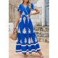 💖LAST DAY SALE 49% OFF💐Women’s Casual V Neck Boho Maxi Dress