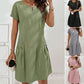 Spring Hot Sale 50% OFF!!🌿🌸Women's Half-Zip Button Pocket Dress
