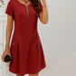 Spring Hot Sale 50% OFF!!🌿🌸Women's Half-Zip Button Pocket Dress