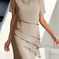 🎁Mother's Day Special Sale 50% OFF!💐PLEATED CHIFFON DRESS