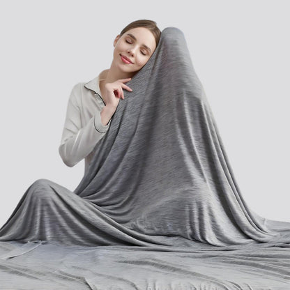 Cool Lightweight Solid Color Thin Blanket