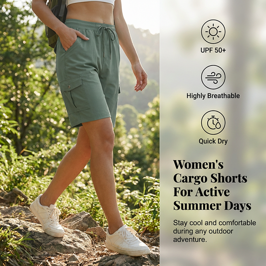 🌞2026 Spring Special Offer 60% OFF🌿Women's Quick-Dry Cargo Shorts with Pockets
