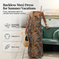 ⏳Time-Limited Special⏰Women's Summer Backless Spaghetti Strap Maxi Dress
