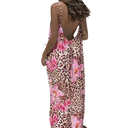 ⏳Time-Limited Special⏰Women's Summer Backless Spaghetti Strap Maxi Dress