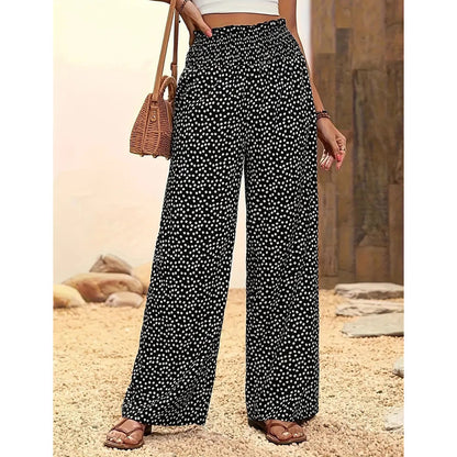 📢📢60% OFF !!!⏰⏰Women's Smocked High Waist Wide Leg Pants👖