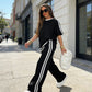 🌞2026 Spring Special Offer 60% OFF🌿Women's Striped Top & Wide-Leg Pants Set