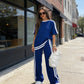 🌞2026 Spring Special Offer 60% OFF🌿Women's Striped Top & Wide-Leg Pants Set