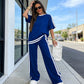 🌞2026 Spring Special Offer 60% OFF🌿Women's Striped Top & Wide-Leg Pants Set