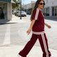 🌞2026 Spring Special Offer 60% OFF🌿Women's Striped Top & Wide-Leg Pants Set