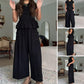 Women’s Pleated Top & Wide-Leg Pants Set
