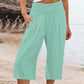 ☀️2026 HOT SALE 49% OFF🌿Lightweight Elastic Waist Crop Pants for Women